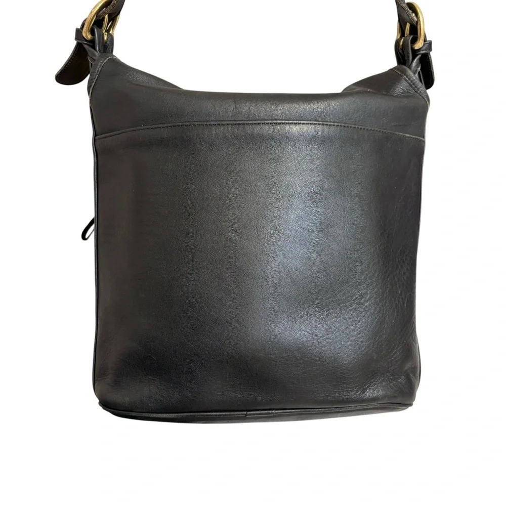 Coach 4115 vintage black leather Whitney bag